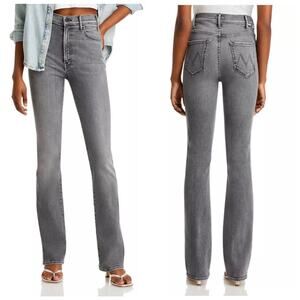 Mother Women's The Hustler Heel in Magic 8 Ball Gray High Waisted Flare Jeans-31